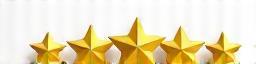 Five star rating graphic